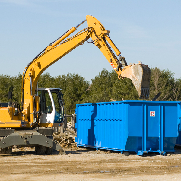 are there any restrictions on where a residential dumpster can be placed in Schoolcraft Michigan